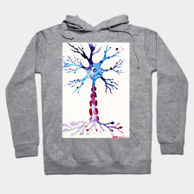 Neuron With Myelin Sheath Hoodie by CORinAZONe